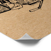 Frauen & Mädchen Shot on Net Hockey Player (weibli Poster (Ecke)