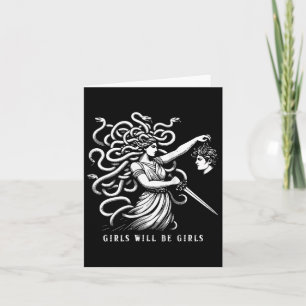 Frauen Mädchen werden Mädchen Weibliche Medusa Fun Karte