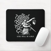Frauen Mädchen Wird Mädchen Weibliche Medusa Lusti Mousepad (Mit Mouse)