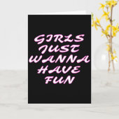 Frauen Mädchen wollen nur Spaß V-Ausschnitt  Karte (Gelbe Blume)