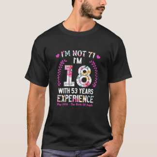 Frauen Mai Mädchen 1950 71 Geburtstag 71 Jahre alt T-Shirt