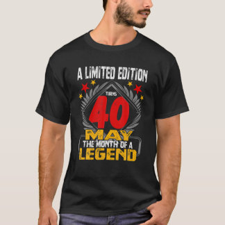 Frauen Mai Mädchen 1981 T 40 Jahre alt 40 Geburtst T-Shirt