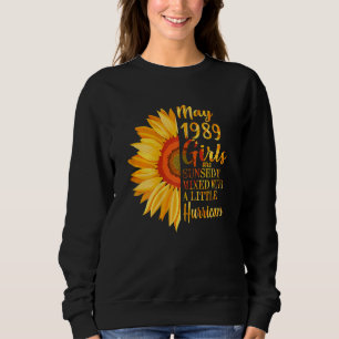 Frauen Mai Mädchen 1989 33. Geburtstag 33 Jahre al Sweatshirt