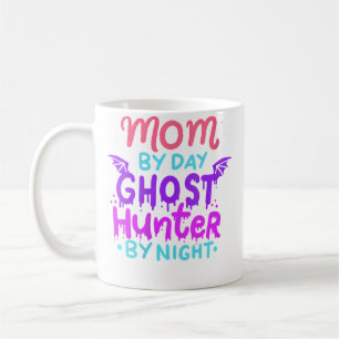 Frauen Mama bei Tag - Geisterjägerin bei Nacht Hal Kaffeetasse