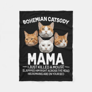 Frauen Mama ich habe gerade eine Maus getötet Katz Fleecedecke