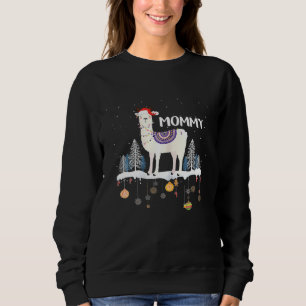 Frauen Mama Lama Weihnachten passende Familien-Sch Sweatshirt