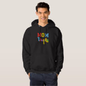 Frauen Mama Master Builder Mutter Bausteine B Hoodie (Vorne ganz)