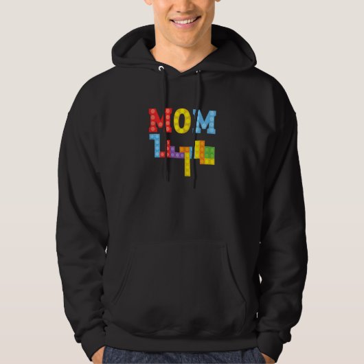 Frauen Mama Master Builder Mutter Bausteine B Hoodie (Vorderseite)