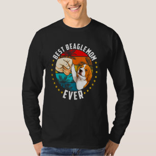 Frauen Mama mit dem besten Beagle je T-Shirt