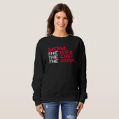 Frauen Mama Muttertag Mutter Ehefrau Bester Koch Sweatshirt (Vorne ganz)