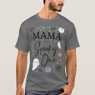 Frauen Mama von der Spooky One Birthday Blue T-Shirt