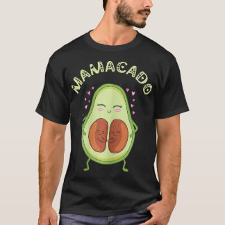 Frauen Mamacado Twin Birth Pregnancy Mama schwange T-Shirt
