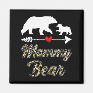 Frauen Mammy-Bär Leopard lustiger Muttertag Bär Cu Magnet