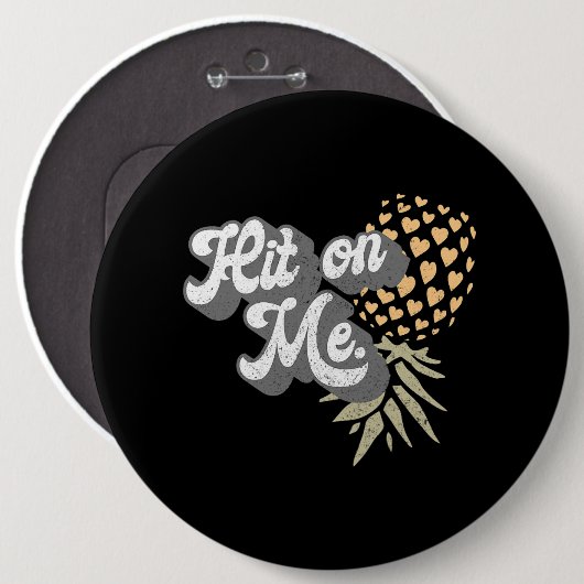 Frauen Männer Ananas Subtile Swinger 2 8 Button (Vorne & Hinten)