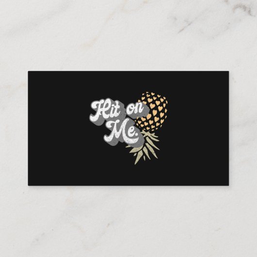 Frauen Männer Ananas Subtile Swinger 2 8 Visitenkarte (Rückseite)