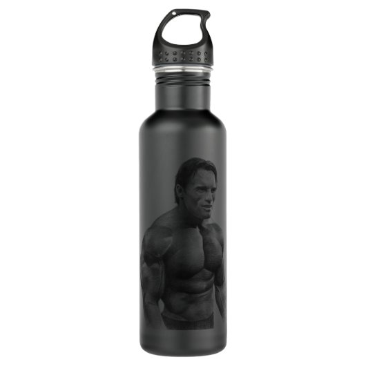 Frauen Männer Arnold Schwarzenegger Edelstahlflasche (Vorderseite)