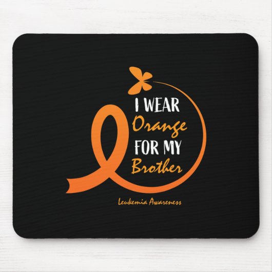 Frauen Männer, die ich Orange für meine Bruder Leu Mousepad (Vorne)