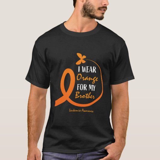 Frauen Männer, die ich Orange für meine Bruder Leu T-Shirt (Vorderseite)