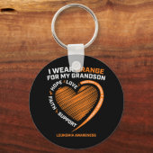 Frauen Männer, die ich Orange für meine Entenson L Schlüsselanhänger (Vorderseite)