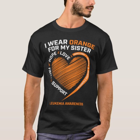 Frauen Männer, die ich Orange für meine Schwester  T-Shirt (Vorderseite)