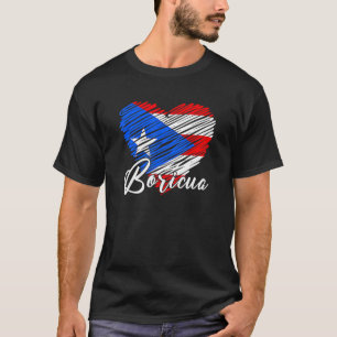 Frauen Männer Puerto Rico Hispanic Heritage Boricu T-Shirt