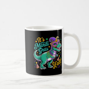 Frauen Mardi Gras Jersey T-Rex Dinosaur Männer Mar Kaffeetasse