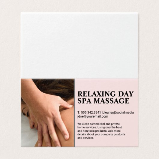 Frauen Massage (Außenseite Aufgefaltet)