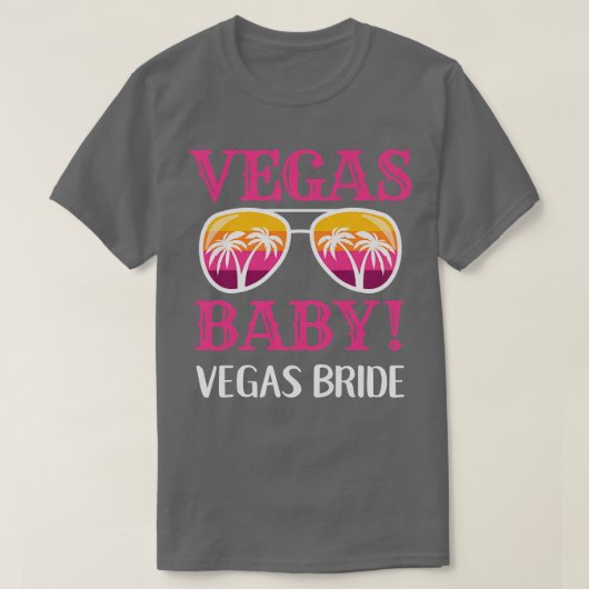 Frauen Matching Las Vegas Wedding Bride Squad Vega T-Shirt (Design vorne)