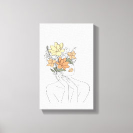 Frauen-Mauer-Kunst, Abstrakte weibliche Printwerbu Leinwanddruck