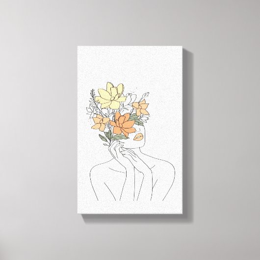 Frauen-Mauer-Kunst, Abstrakte weibliche Printwerbu Leinwanddruck (Vorderseite)