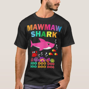 Frauen Mawmaw Shark Shirt Matching Family Mother