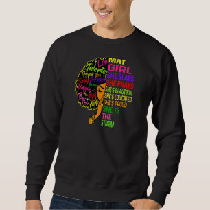 Frauen May Girl She Slays & Prays Birthday Girls W Sweatshirt