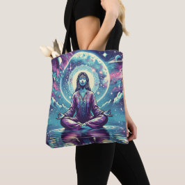 Frauen meditieren Spirituelle Kunst Tasche