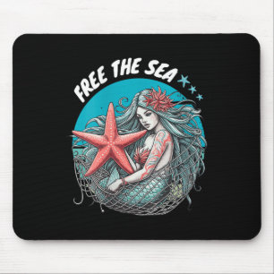 Frauen Meerjungfrau Meeresnaturschutzgebiet Mousepad