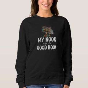Frauen Mein Eckchen Ist Ein Gutes Buch Bücherregal Sweatshirt