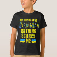 Frauen Mein Ehemann ist ukrainische Flagge Ukraine