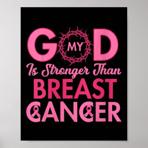 Frauen Mein Gott ist stärker als Brustkrebs Chris Poster