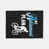 Frauen mein Ruhestand Funny Cycling Spaß Acti Fleecedecke (Vorderseite (Horizontal))