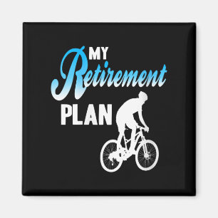 Frauen mein Ruhestand Funny Cycling Spaß Acti Magnet