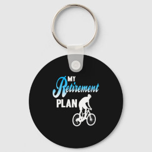 Frauen mein Ruhestand Funny Cycling Spaß Acti Schlüsselanhänger