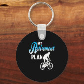 Frauen mein Ruhestand Funny Cycling Spaß Acti Schlüsselanhänger (Vorderseite)