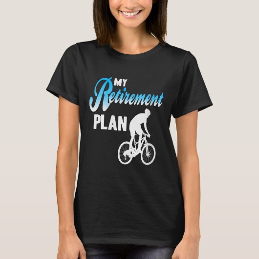 Frauen mein Ruhestand Funny Cycling Spaß Acti T-Shirt (Vorderseite)