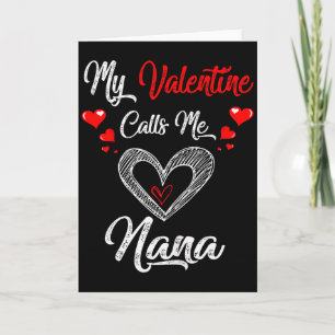 Frauen Mein Valentin nennt mich Nana-Shirt Valenti Karte