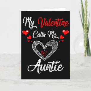 Frauen Mein Valentin Nennt Mich Tante-Shirt Valent Karte