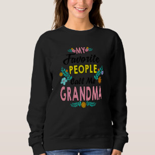 Frauen Meine Lieblingsmenschen nennen mich Oma Blu Sweatshirt