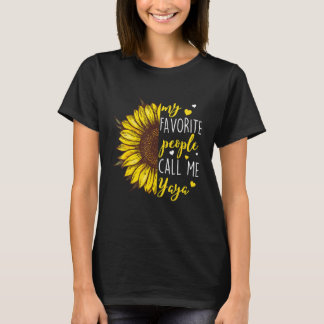 Frauen Meine Lieblingsmenschen nennen mich Yaya Om T-Shirt
