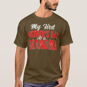 Frauen meinen ersten Muttertag als Oma 2022 glückl T-Shirt