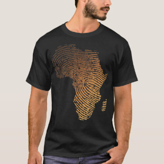 Frauen Melanin Shades Africa Map DNA Finger T-Shirt