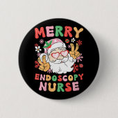 Frauen Merry Endoscopy Nurse Christmas Endoscopy N Button (Vorderseite)
