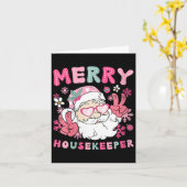 Frauen Merry Housekeeper Weihnachtsbaum XM Karte (Gelbe Blume)